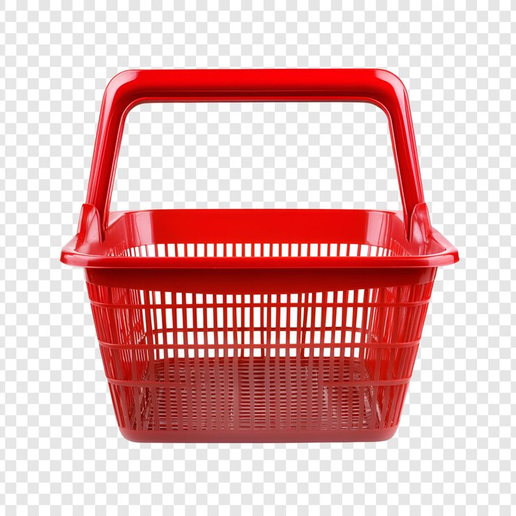 PSD carrinho de compras isolado em transparente