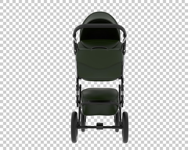 Carrinho isolado no fundo ilustração de renderização 3D