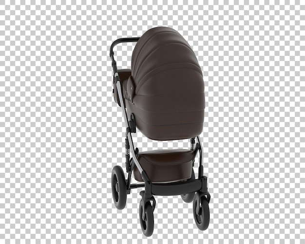 Carrinho isolado no fundo ilustração de renderização 3D