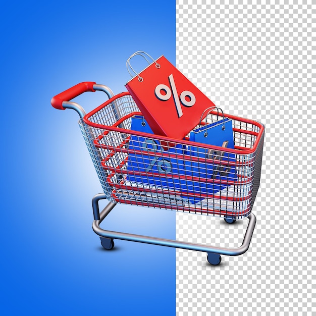 Carrito de compras alpha background psd