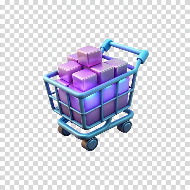 Carrito de compras en línea con múltiples productos