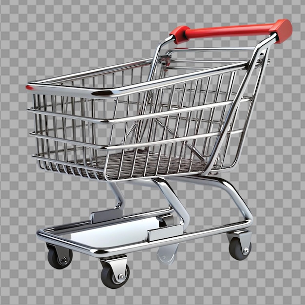 carrito de compras de viernes negro con etiqueta aislada en un fondo transparente