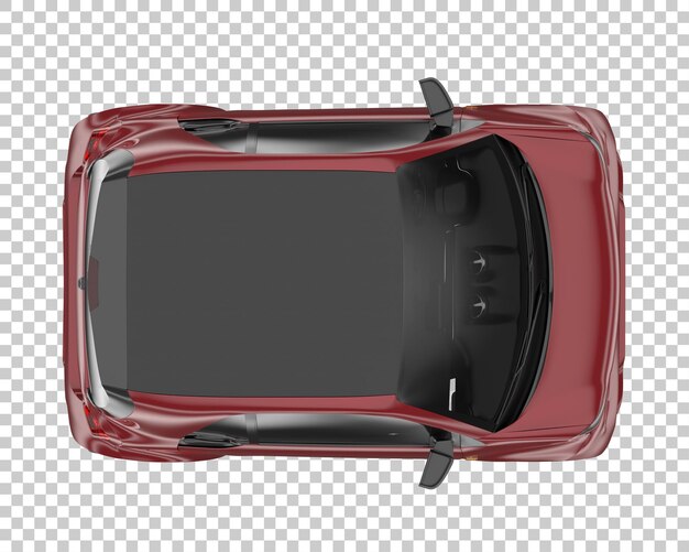 PSD carro da cidade em fundo transparente. renderização em 3d - ilustração