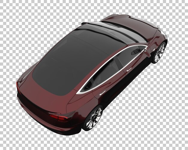 Carro da cidade em fundo transparente. renderização em 3d - ilustração