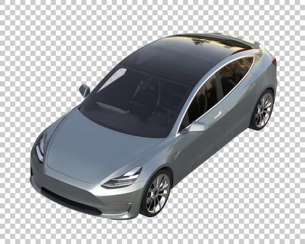 Carro da cidade em fundo transparente. renderização em 3d - ilustração