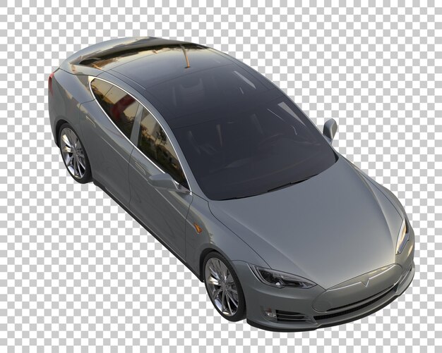 Carro da cidade em fundo transparente. renderização em 3d - ilustração