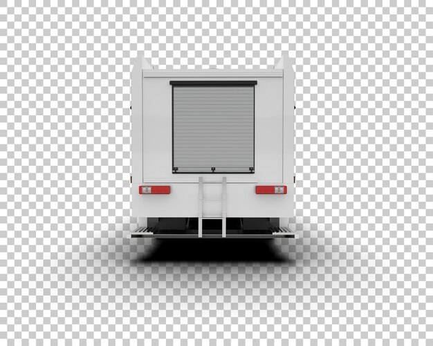 PSD carro de bombeiros isolado no fundo ilustração de renderização 3d