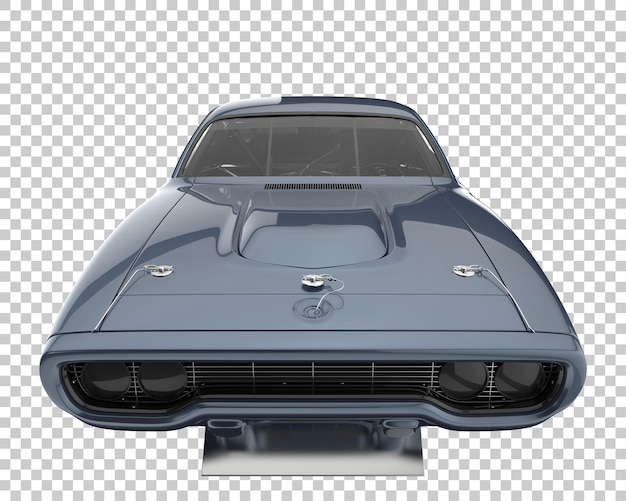 Carro de corrida em fundo transparente. renderização em 3d - ilustração