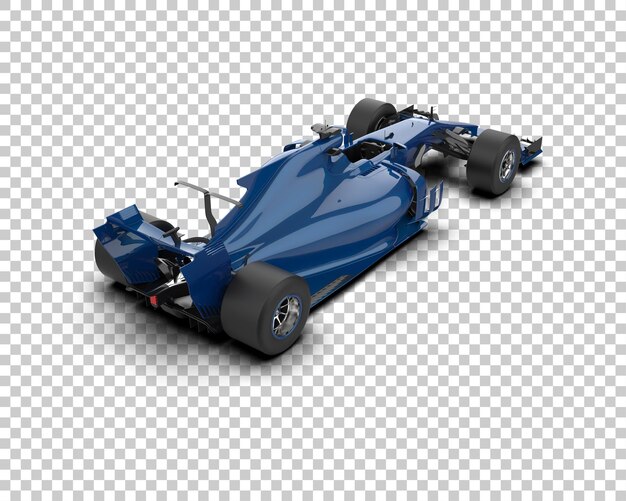 Carro de corrida isolado no fundo ilustração de renderização 3D
