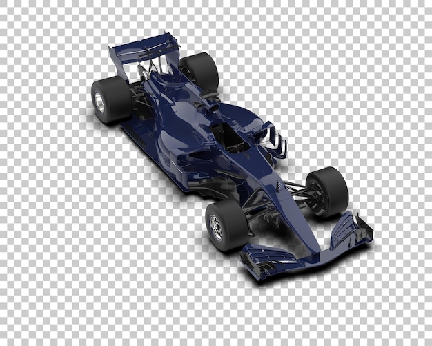 Carro de corrida isolado no fundo ilustração de renderização 3D