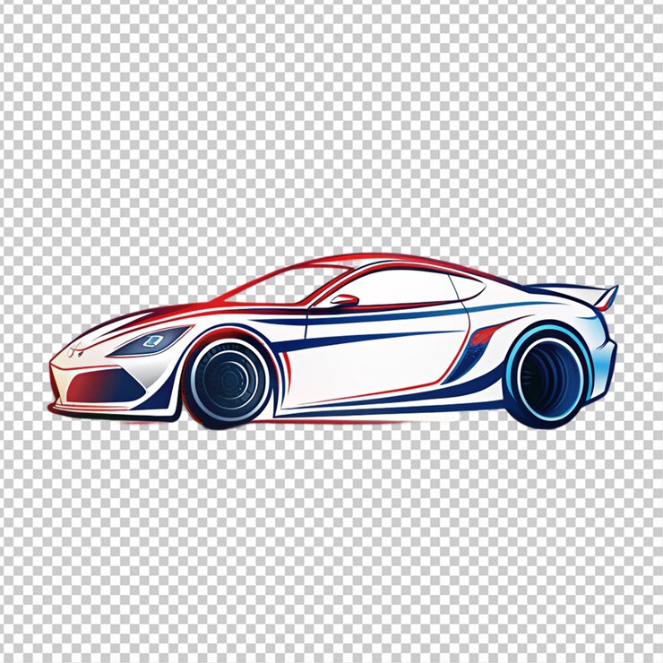 PSD carro de corrida isolado png