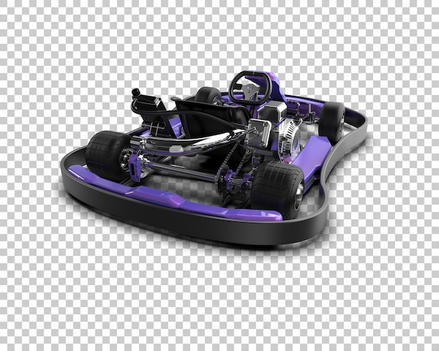 Carro de corrida realista isolado no fundo ilustração de renderização 3D