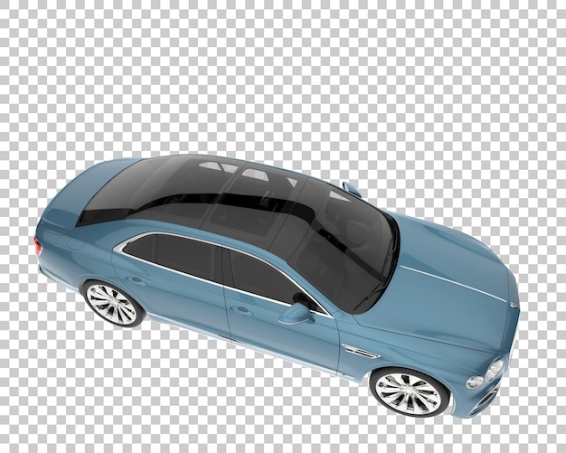 Carro de luxo em fundo transparente. renderização em 3d - ilustração