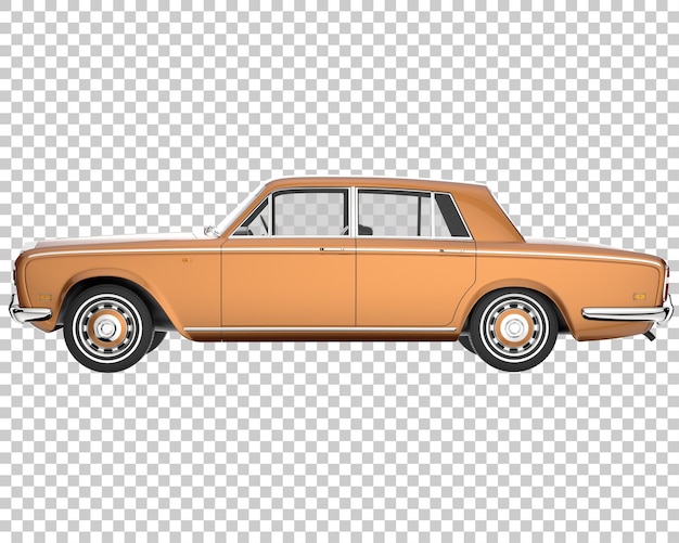 Carro de luxo em fundo transparente. renderização em 3D - ilustração