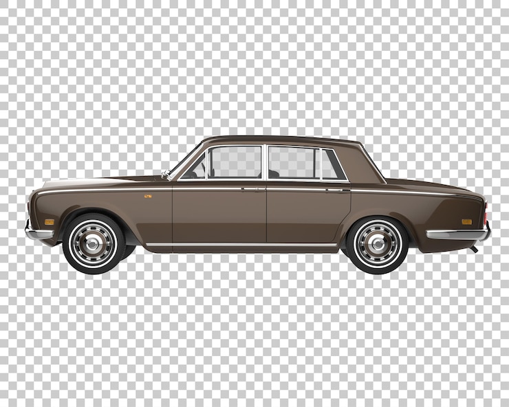 PSD carro de luxo em fundo transparente. renderização em 3d - ilustração