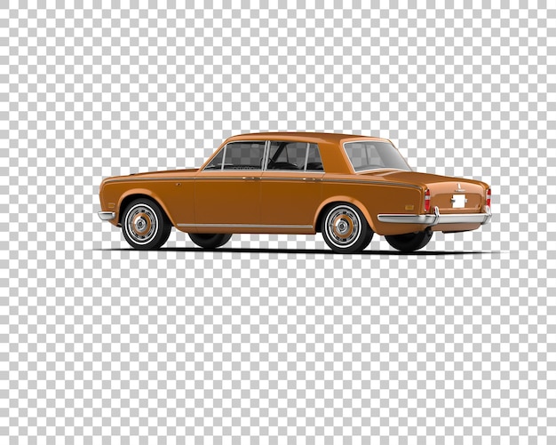 Carro de luxo isolado no fundo ilustração de renderização 3D