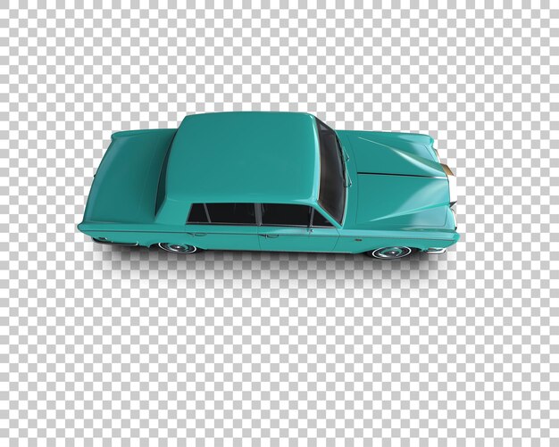 PSD carro de luxo isolado no fundo ilustração de renderização 3d