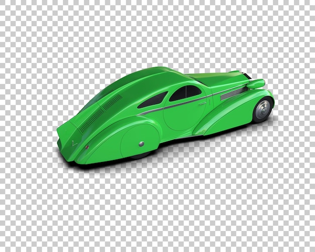 PSD carro de luxo isolado no fundo ilustração de renderização 3d