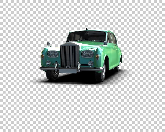 Carro de luxo isolado no fundo ilustração de renderização 3D