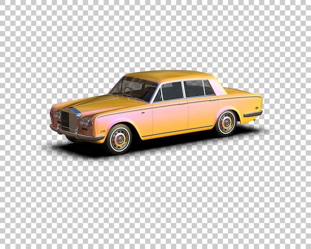 Carro de luxo isolado no fundo ilustração de renderização 3D