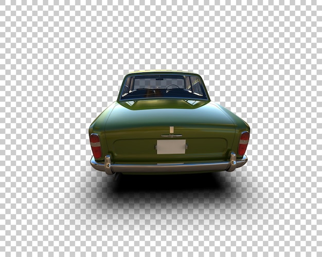 Carro de luxo isolado no fundo ilustração de renderização 3D