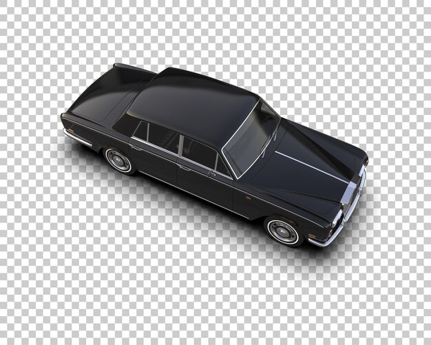 PSD carro de luxo isolado no fundo ilustração de renderização 3d