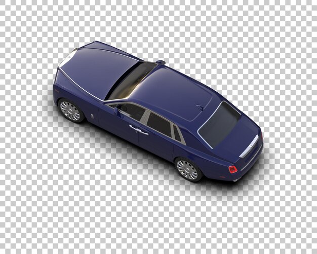 PSD carro de luxo isolado no fundo ilustração de renderização 3d