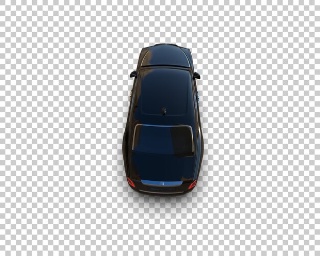 PSD carro de luxo isolado no fundo ilustração de renderização 3d