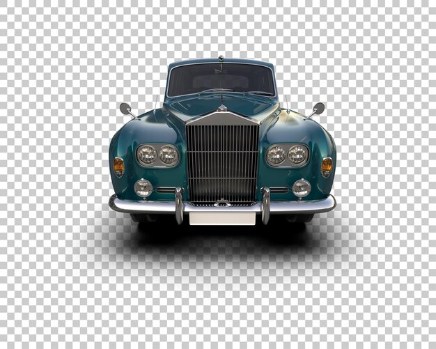 PSD carro de luxo isolado no fundo ilustração de renderização 3d