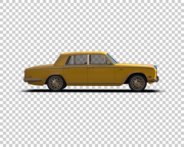 Carro de luxo isolado no fundo ilustração de renderização 3D