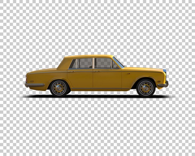 PSD carro de luxo isolado no fundo ilustração de renderização 3d