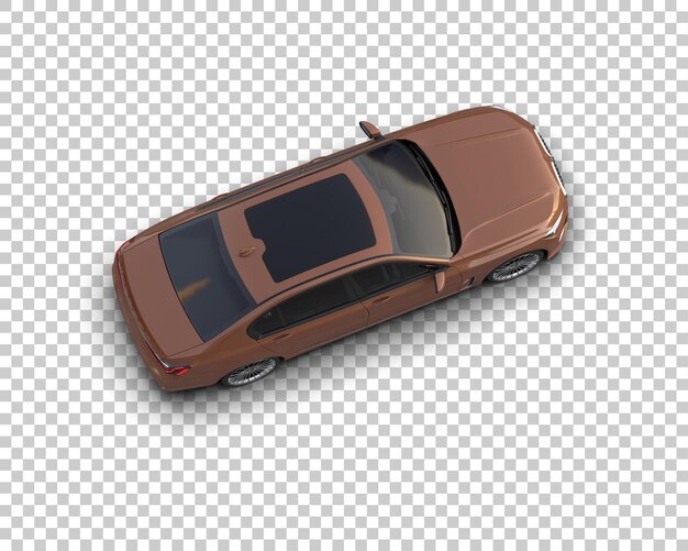 PSD carro de luxo isolado no fundo ilustração de renderização 3d