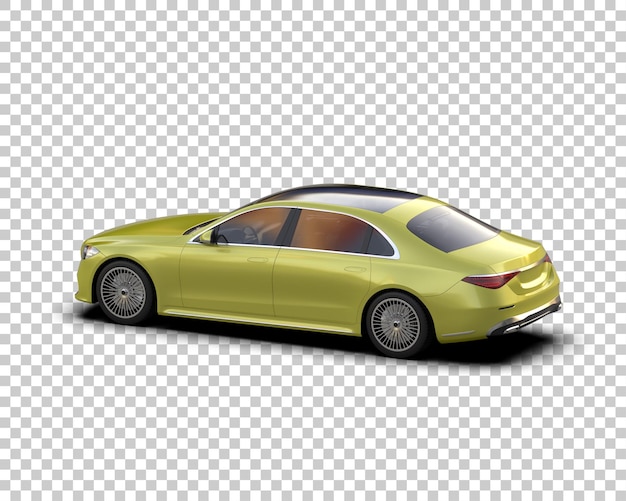 PSD carro de luxo isolado no fundo ilustração de renderização 3d