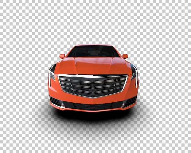 PSD carro de luxo isolado no fundo ilustração de renderização 3d