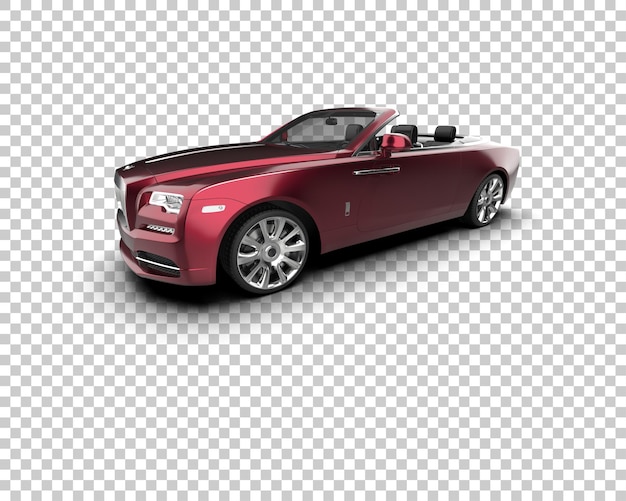 Carro de luxo isolado no fundo ilustração de renderização 3D