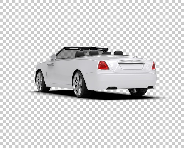 Carro de luxo isolado no fundo ilustração de renderização 3D