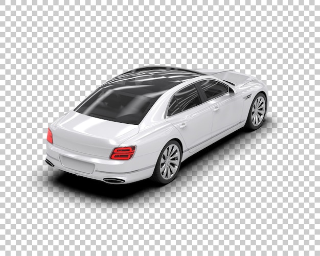 PSD carro de luxo isolado no fundo ilustração de renderização 3d