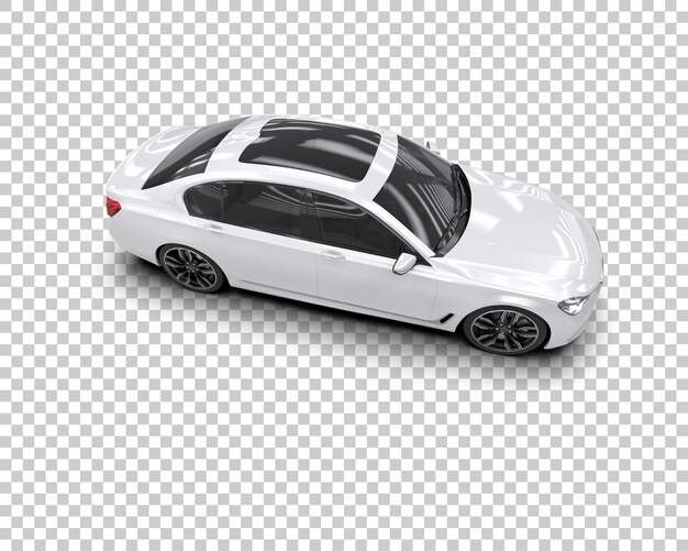 Carro de luxo isolado no fundo ilustração de renderização 3d