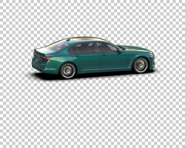 PSD carro de luxo isolado no fundo ilustração de renderização 3d