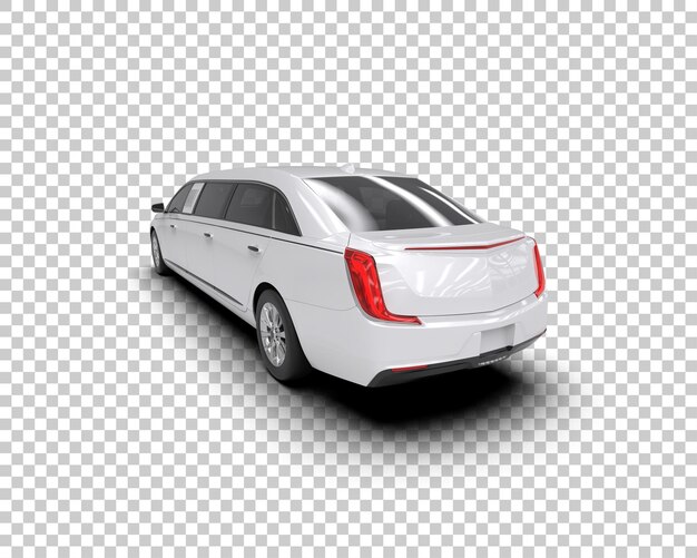 PSD carro de luxo isolado no fundo ilustração de renderização 3d