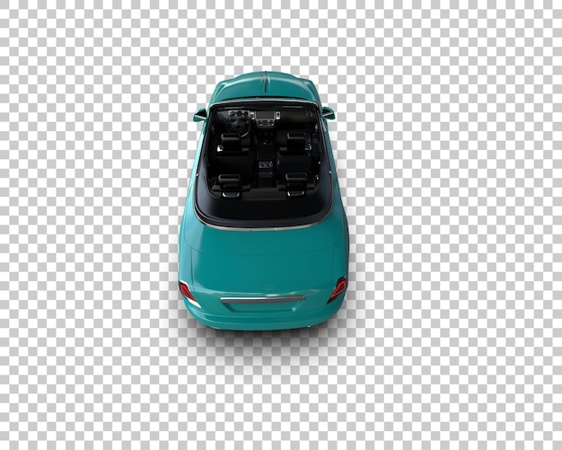 PSD carro de luxo isolado no fundo ilustração de renderização 3d