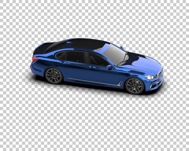 PSD carro de luxo isolado no fundo ilustração de renderização 3d