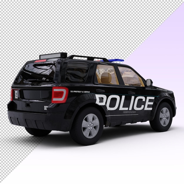 PSD carro de polícia preto suv