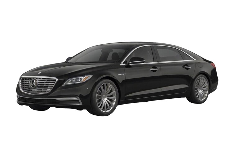 PSD carro de sedã preto