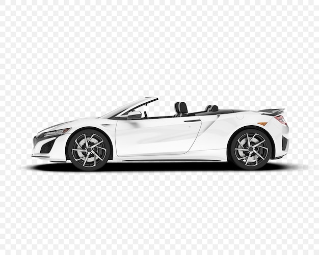 Carro desportivo conversível branco