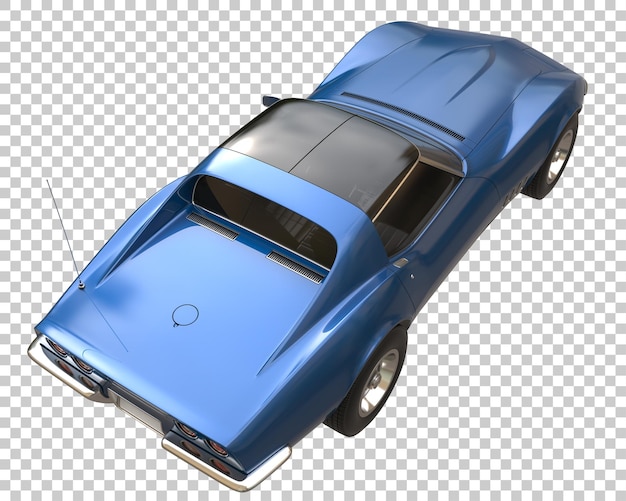 Carro do músculo em fundo transparente. renderização em 3d - ilustração