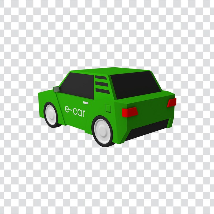 PSD carro elétrico verde