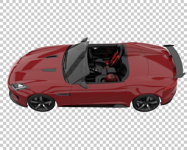 PSD carro esporte em fundo transparente. renderização 3d - ilustração