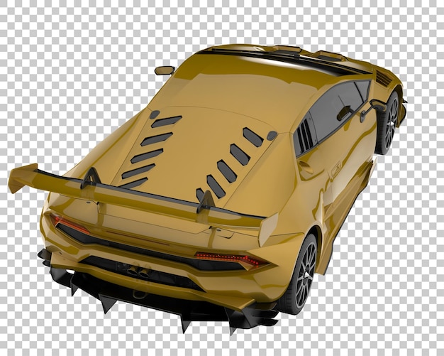 PSD carro esporte em fundo transparente. renderização 3d - ilustração