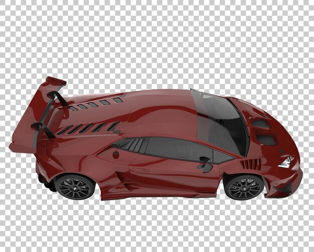 PSD carro esporte em fundo transparente. renderização 3d - ilustração